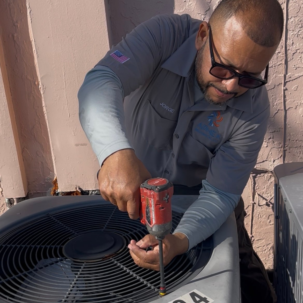 Aphex Mechanical team on a job site
